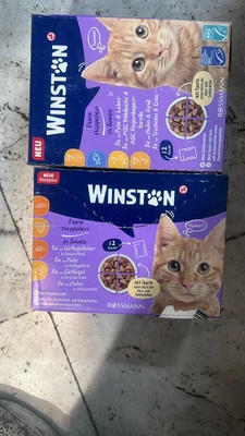 پوچ گربه وینستون 8 طعم مولتی پک Winston Beef & Chicken In Sauce وزن 100 گرم 12 عدد